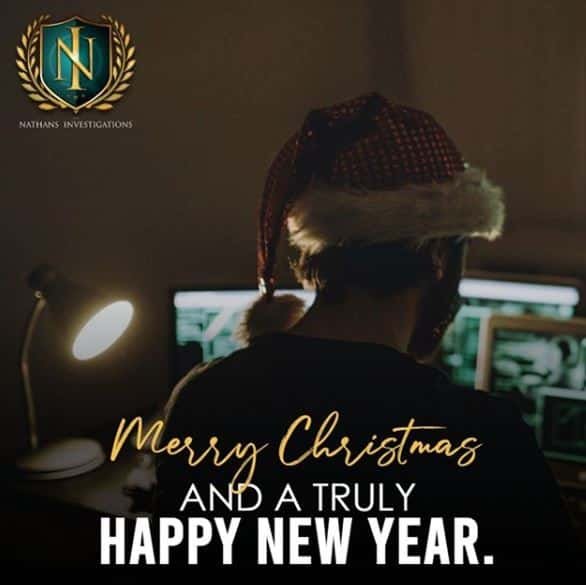 Private investigator conducting holiday infidelity and fraud investigation discreetly