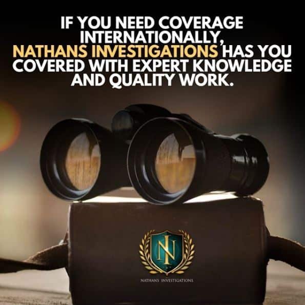 International private investigator conducting global background checks and due diligence