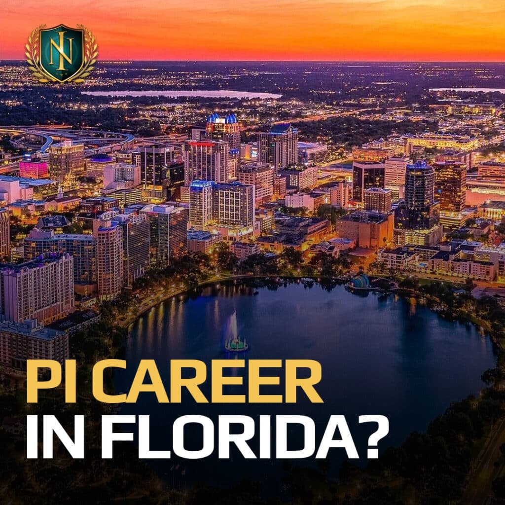 Professional Florida private investigator conducting research and surveillance