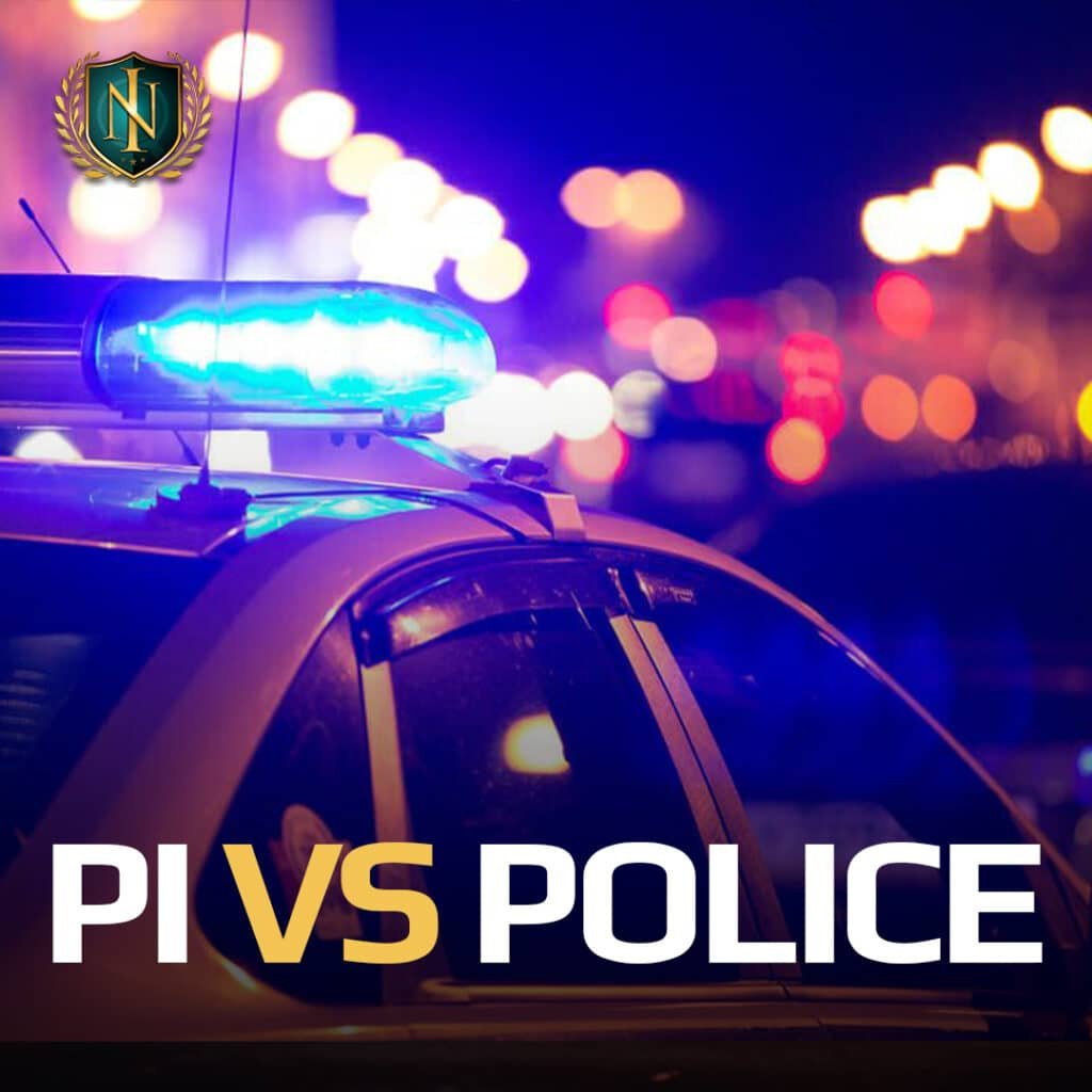 Comparison of private investigators and police in Florida showing differences in legal authority, investigative focus, and reporting