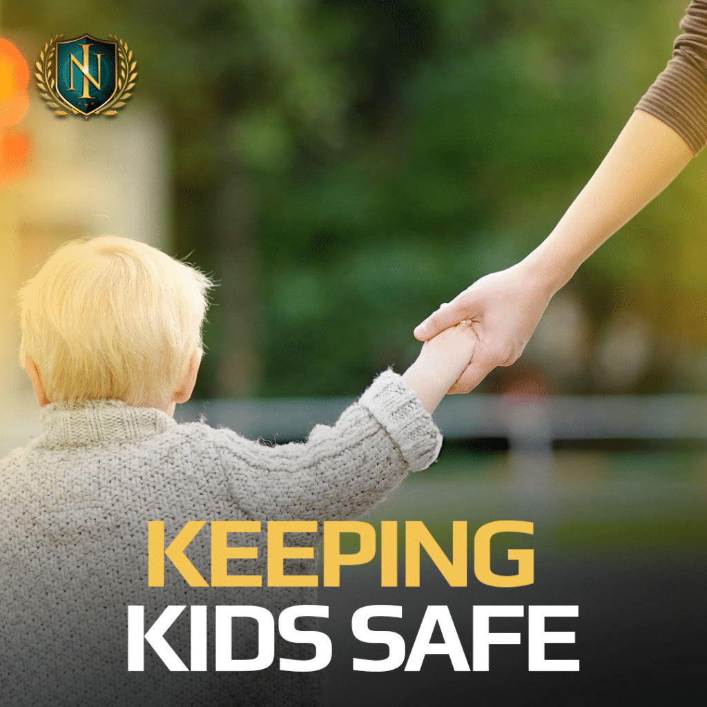 Parent and child representing keeping kids safe in Florida and child safety awareness