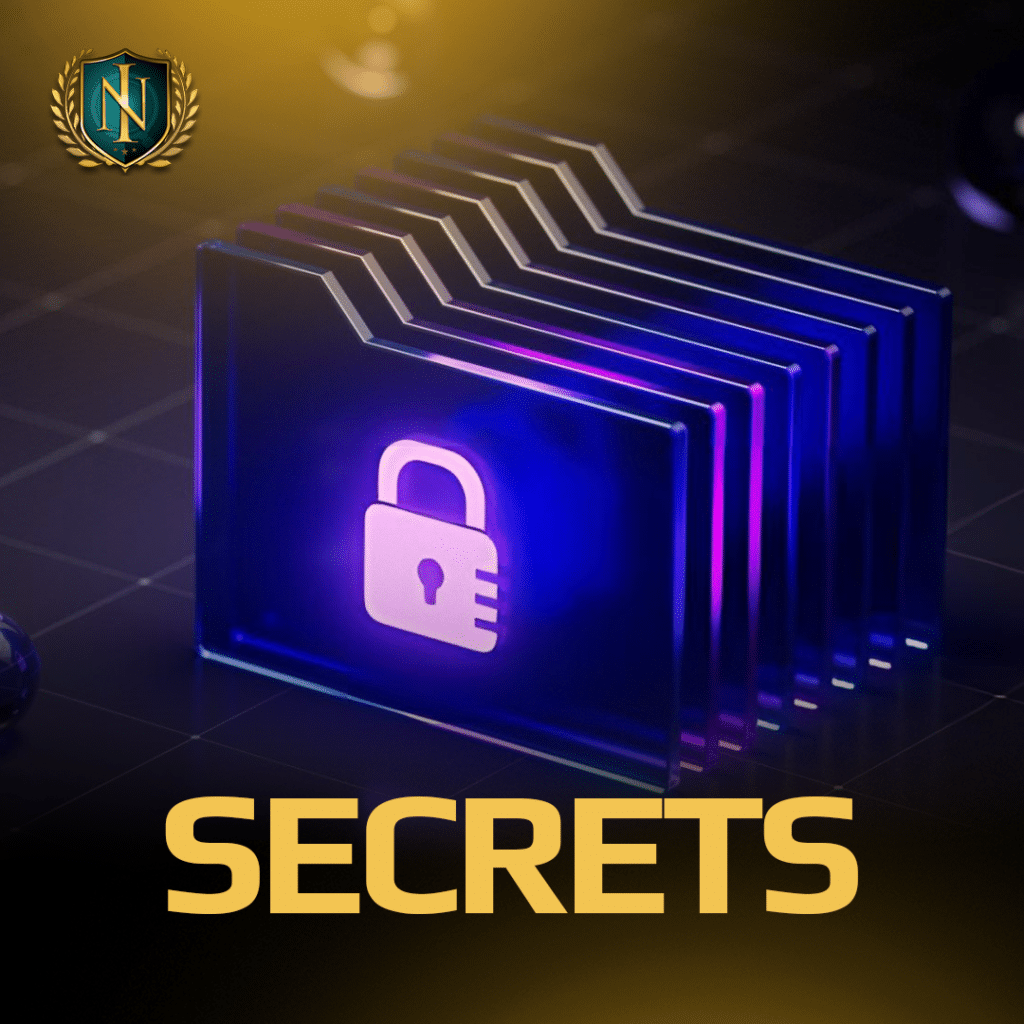 Illustration of hidden secrets and investigative patterns being uncovered through clues and inconsistencies